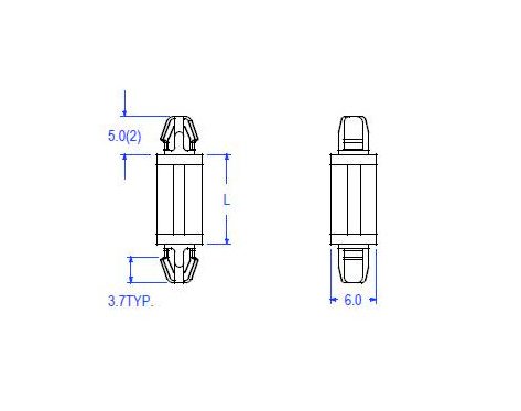 27 Series Dual Locking Circuit Board Supports - 4mm Mounting Hole - Image 2