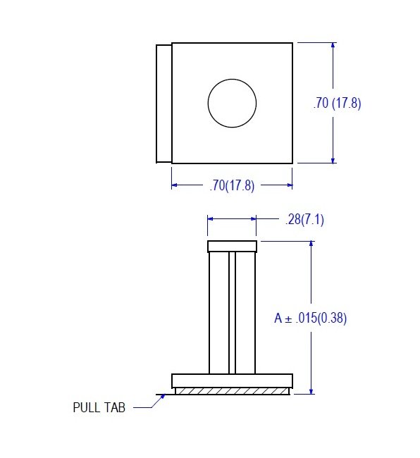 80 Series Nylon Support Post with Adhesive Base - Image 2