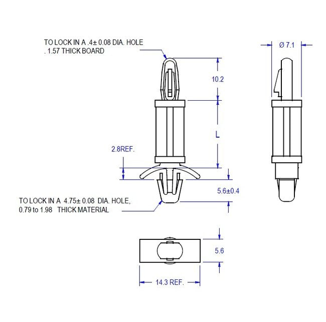 13M Series Nylon Circuit Board Supports - Image 2