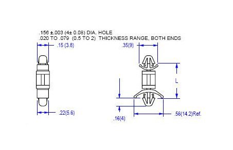 05 Series Circuit Board Supports: .156 Board Hole x .156 Chassis Hole - Image 2