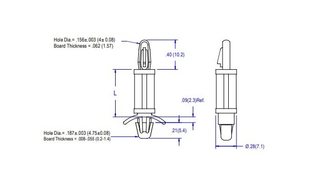 Circuit Board Support Set for .062 PCB & .008-.055 Chassis - 13-8 Series - Image 2