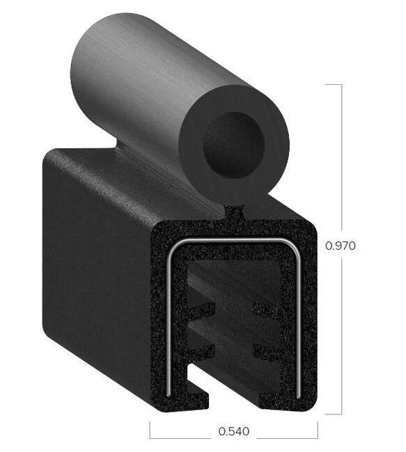 Uni-Grip 0.540" x 0.970" Bulb Seal - Image 2