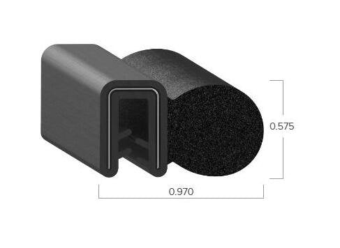 Uni-Grip 0.970x0.575in Rubber Bulb Seal - Image 2