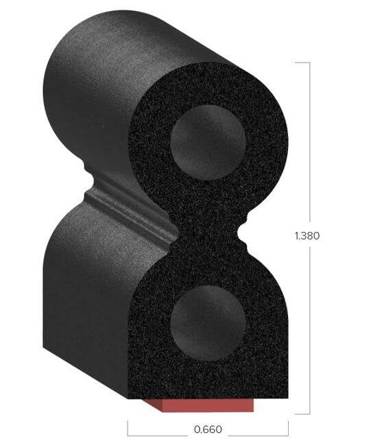 Uni-Grip 0.660x1.380 Rubber Bulb Seal - Image 2