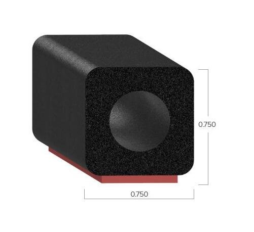 Uni-Grip 0.750 Inch Rubber Bulb Seal - Image 2