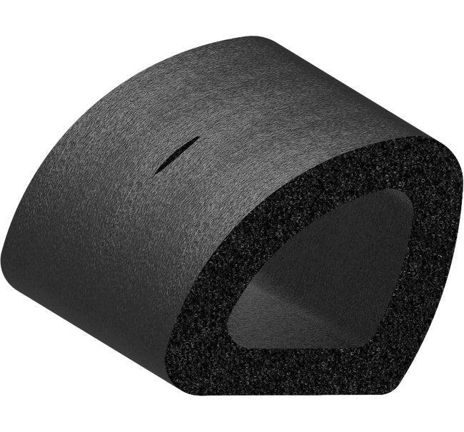 Uni-Grip Bulb Seal - 0.662" Width, 0.562" Height, Rubber, Black - Image 1