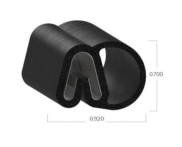 Uni-Grip 0.920in x 0.700in Rubber Bulb Seal - Image 2