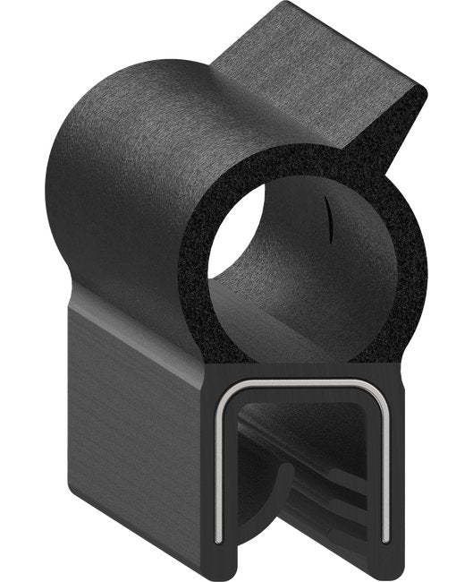 Uni-Grip 0.660" x 1.250" Bulb Seal - Rubber Flange Seal for Door Jams - Image 1