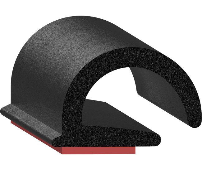 Uni-Grip 0.950" x 0.675" Sponge Rubber Bulb Seal - Image 1