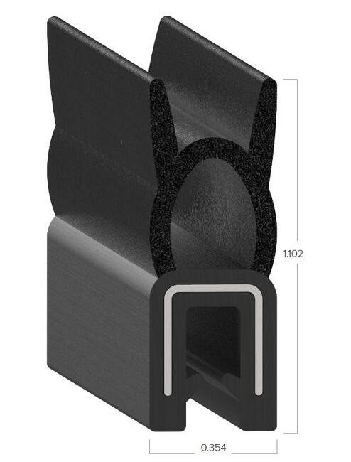 Uni-Grip 0.354" x 1.102" Bulb Seal - Image 2