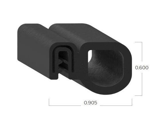 Uni-Grip Silicone Bulb Seal - 0.905" Width, 0.600" Height - Image 2