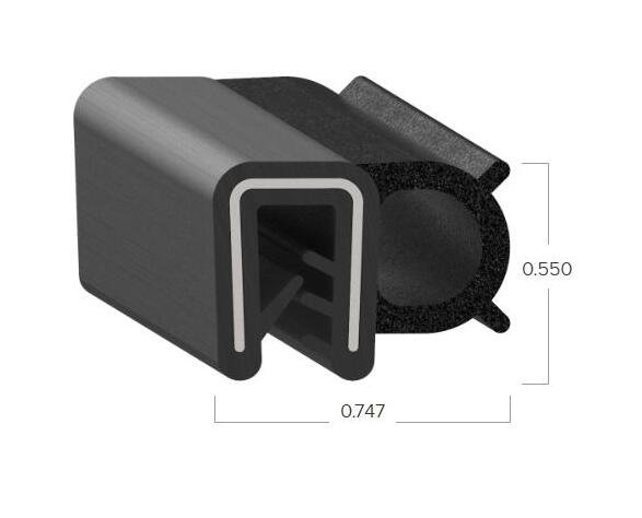 Uni-Grip 0.747x0.550 Inch Bulb Seal - Image 2