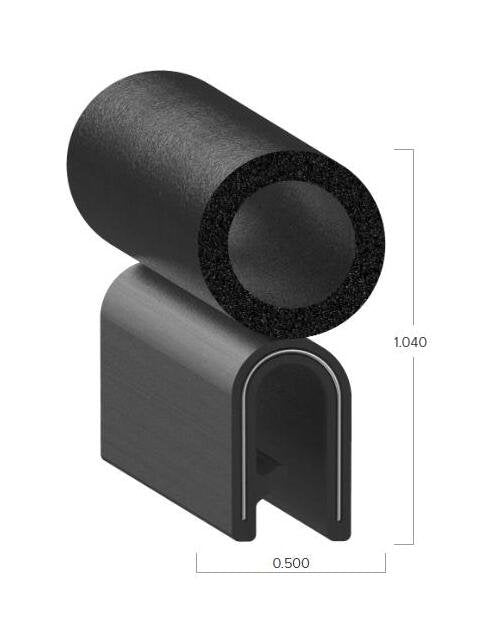 Uni-Grip 0.500 x 1.040 in Bulb Seal - Image 2