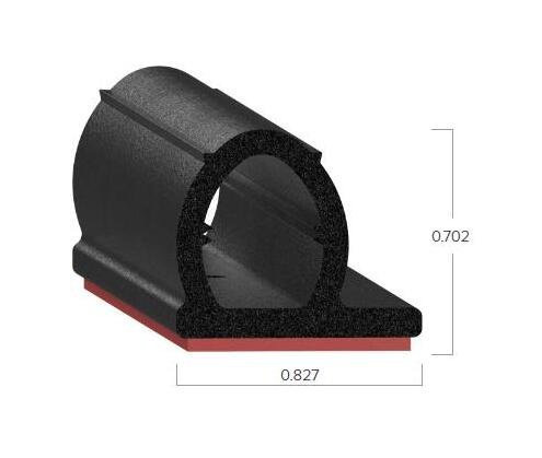 Uni-Grip 0.827x0.702 Bulb Seal - Image 2