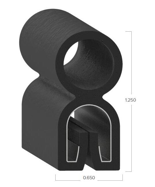 Uni-Grip 0.650x1.250 Inch Rubber Bulb Seal - Image 2