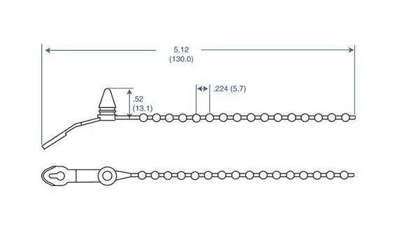 15 Series Red Push Button Cable Ties - Pack of 1000 - Image 2