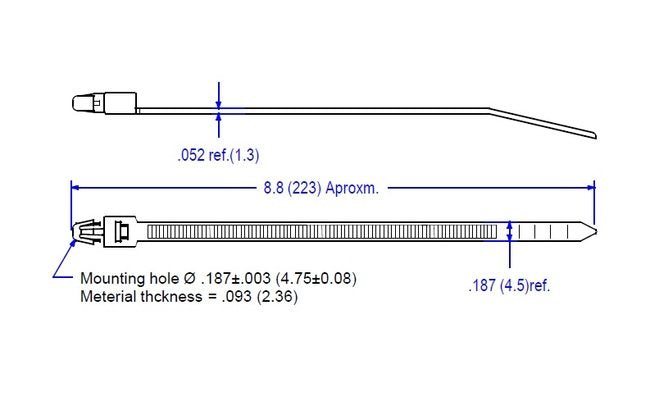 18-950 Series Arrowhead Mount Cable Ties - Image 2