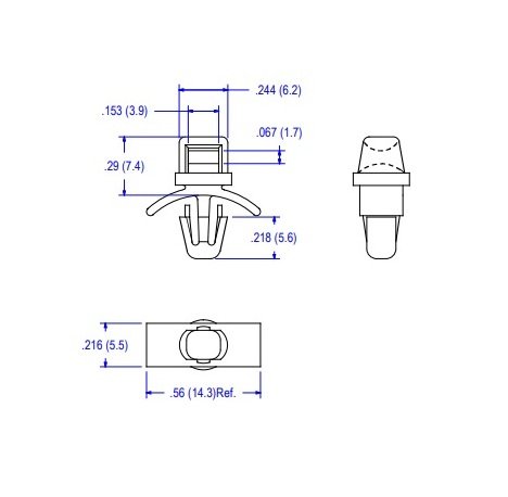 Arrowhead Cable Tie Holder (51 Series, .187 Mounting Hole) - Image 2