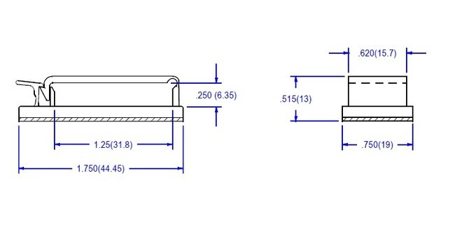 Flat Wire Clip/Clamp - Adhesive Back - 63-250 Series - Image 2