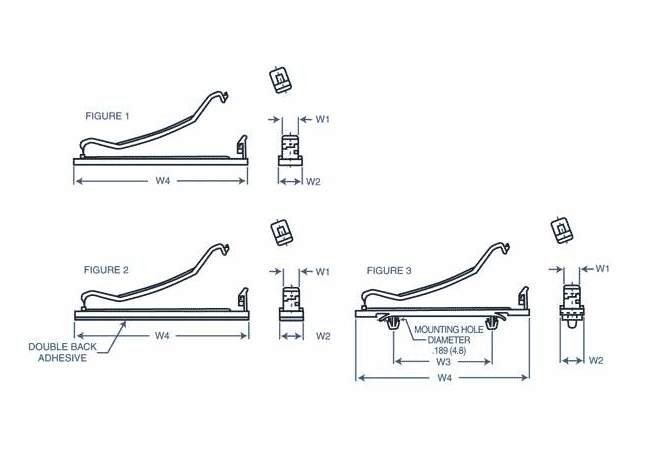 Locking Ribbon Cable Clip - 09 Series, Wire Routing Device - Image 2