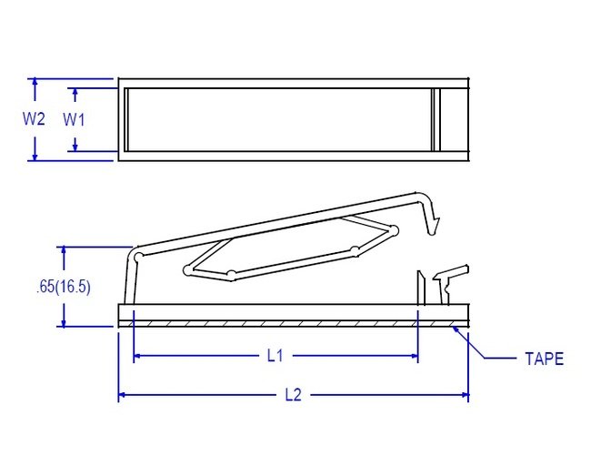 25 Series Tension Cable Clamp with Acrylic Adhesive - Image 2