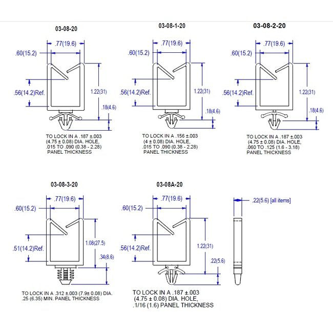 08 Series Wire Saddle - Nylon Tension Arm Wire Saddle Pack of 500 - Image 2