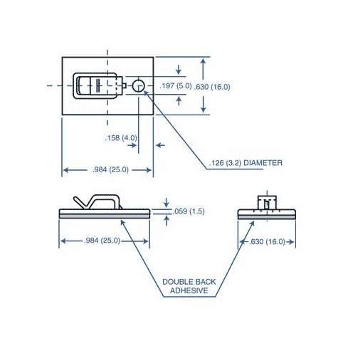Nylon 66 Flat Ribbon Cable Clip - 21 Series - Image 2