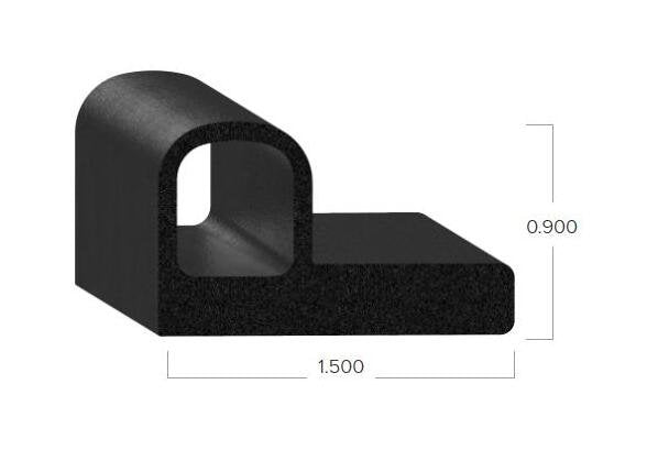 Uni-Grip 1.500 Inch Width Bulb Seal - Image 2