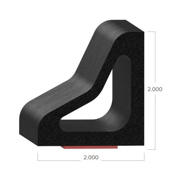 Uni-Grip 2.000x2.000 Rubber Bulb Seal - Image 2