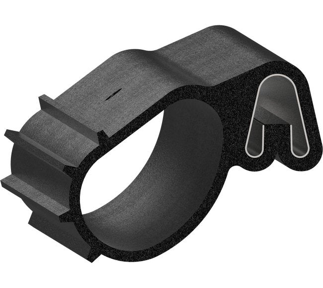 Uni-Grip 1.574x1.200 in Bulb Seal - Rubber Sponge, Black - Image 1