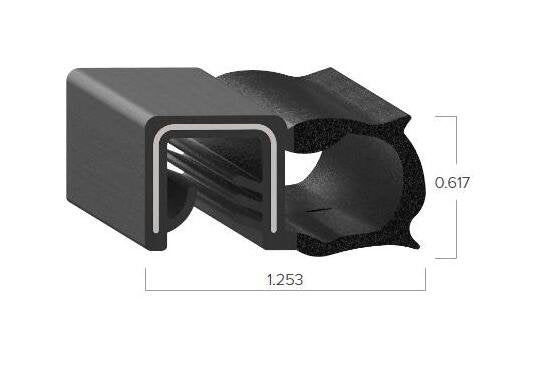 Uni-Grip 1.253x0.617 in Bulb Seal - Image 2