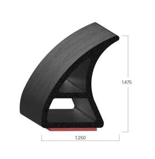 Uni-Grip 1.250x1.475 Inch Bulb Seal - Image 2
