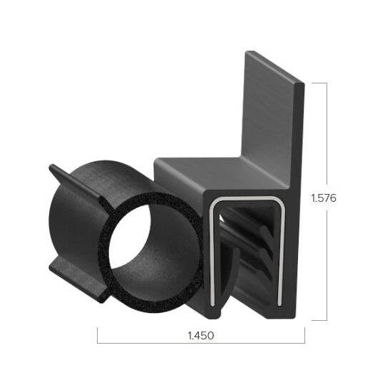 Uni-Grip 1.450x1.576 in Bulb Seal for Doors and Windows - Image 2
