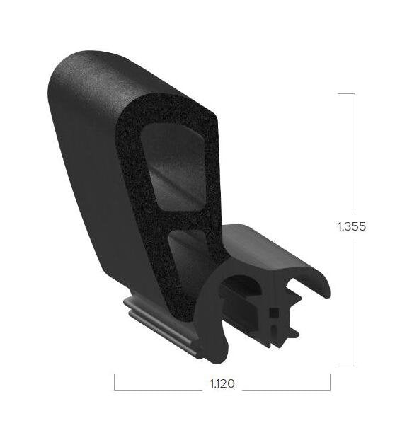 Uni-Grip 1.120" x 1.355" Bulb Seal - Image 2
