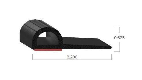 Uni-Grip 2.200 Inch Bulb Seal for Recreational Vehicles - Image 2