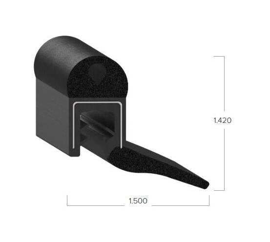 Uni-Grip 1.500x1.420 in Bulb Seal - Image 2