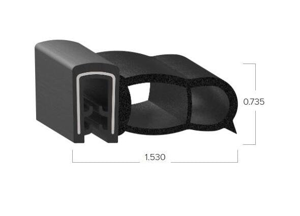 Uni-Grip 1.530x0.735 in Bulb Seal - Image 2