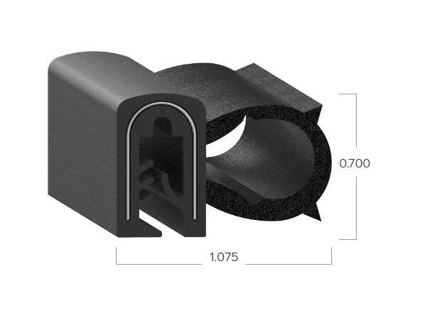 Uni-Grip 1.075x0.700 in Bulb Seal - Image 2