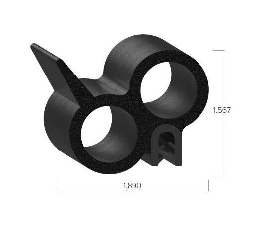 Uni-Grip 1.890x1.567 in Bulb Seal for Commercial and Industrial Use - Image 2