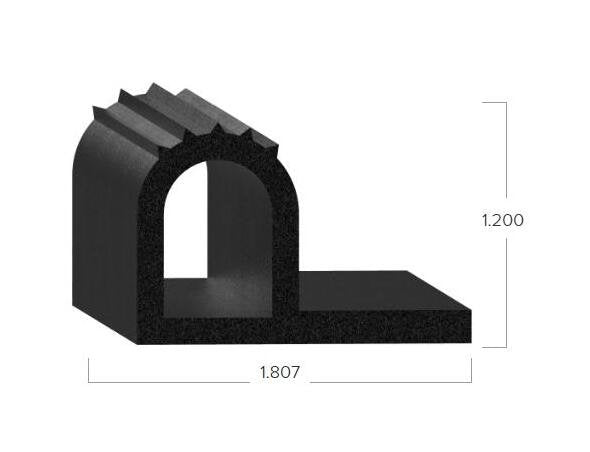 Uni-Grip 1.807x1.200 in Rubber Bulb Seal - Image 2