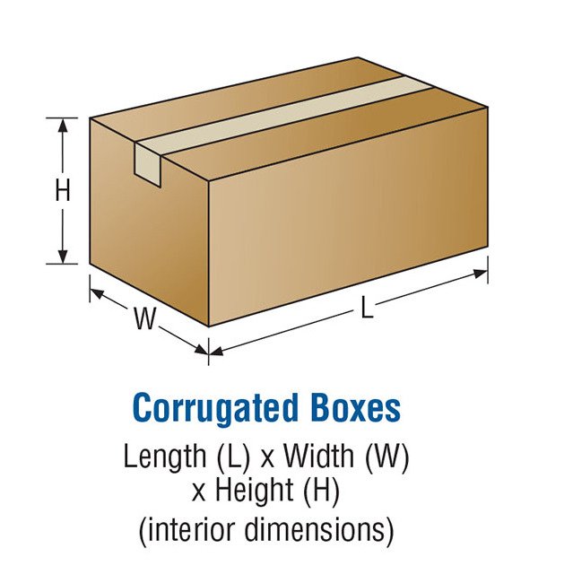 200 lb Test Single Wall Corrugated Box - 14x8x6 Inches - Image 3