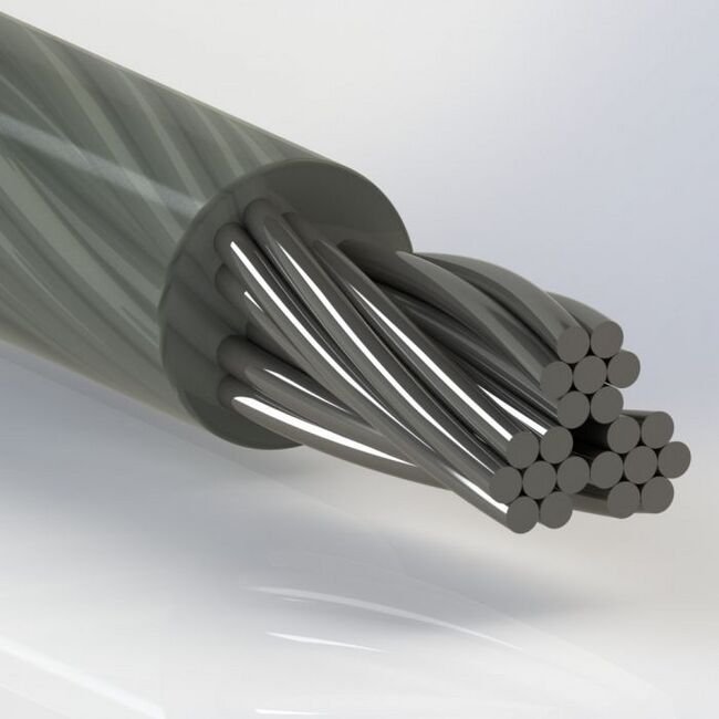 0.032 Inch (in) Nominal Cable Diameter Coated Commercial Stainless Steel Cable - Image 1