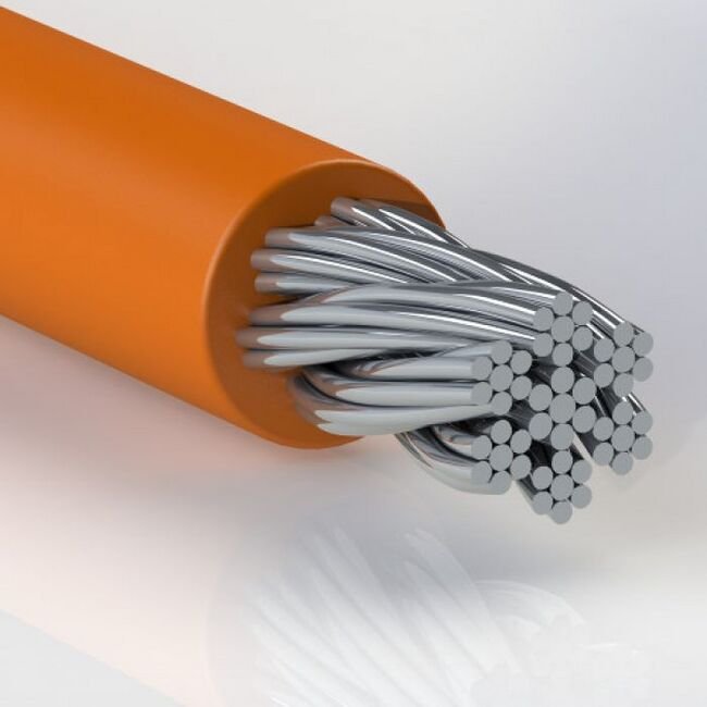 0.094 Inch (in) Coated Diameter Commercial Vinyl Coated Galvanized Steel Cable - Image 1