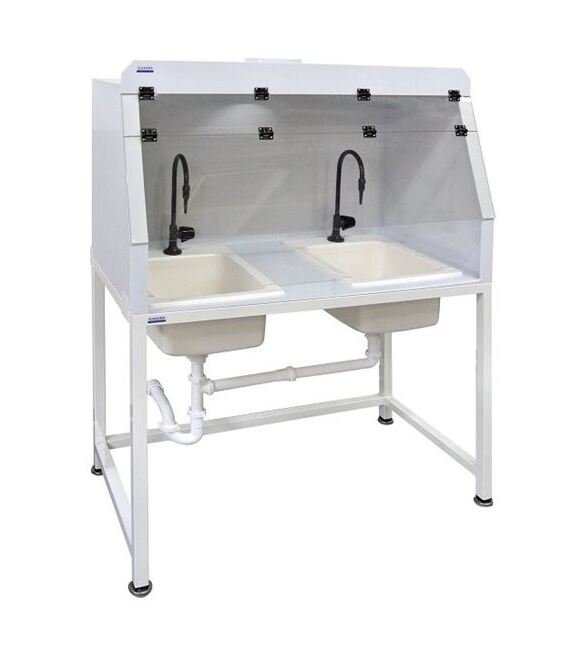 96" Chemical Resistant Polypropylene Ducted Fume Hood - Image 2