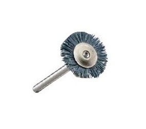 3/4 in Brush Diameter 500 Grit Miniature Wheel Brush by Tanis® - Image 1
