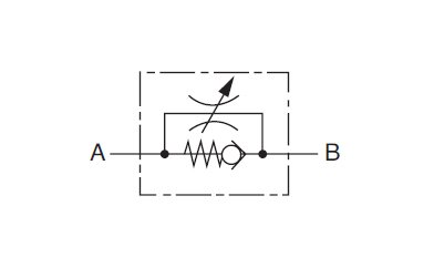 DRV-12 BSPP Flow Control Valve with Check - Hydraulic Fluid Control Valve - Image 3