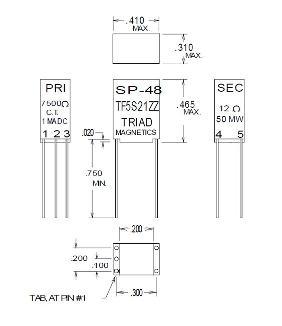 Miniature Red Spec Impedance Matching Transformers - Image 1