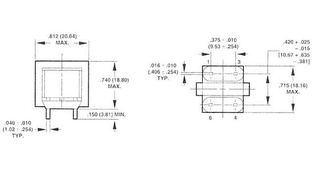 Telecommunications Data/Voice Coupling Transformer - Image 2