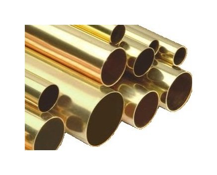 Brass Round Tube - 2-1/2in OD, 36in Length - Image 1