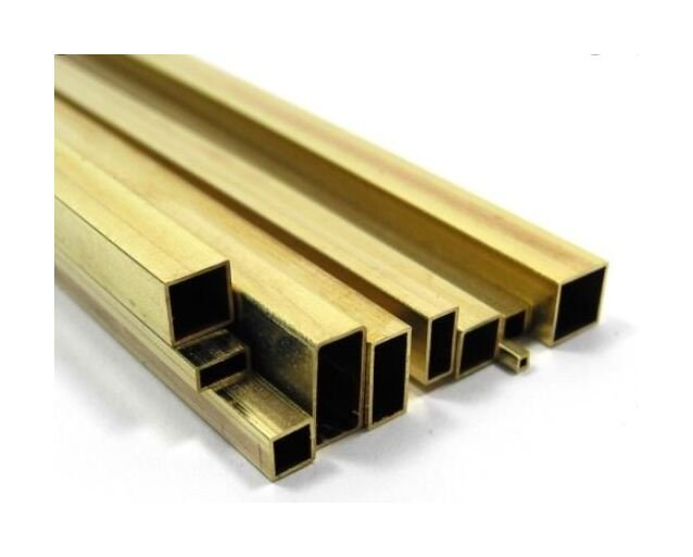 Brass Rectangle Tube - 1 x 2 in, 48 in Length, Alloy C272 - Image 1